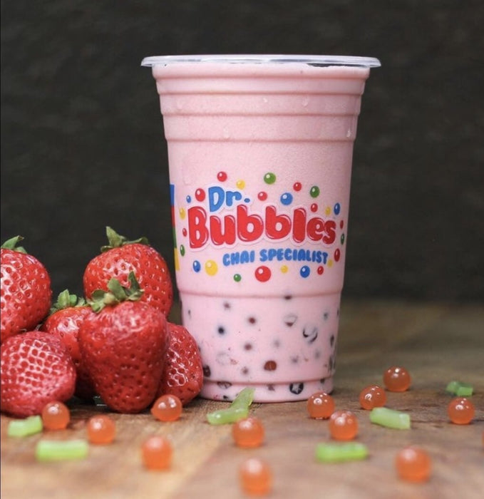 Dr. Bubbles Bubble Shake Large Cup - Strawberry