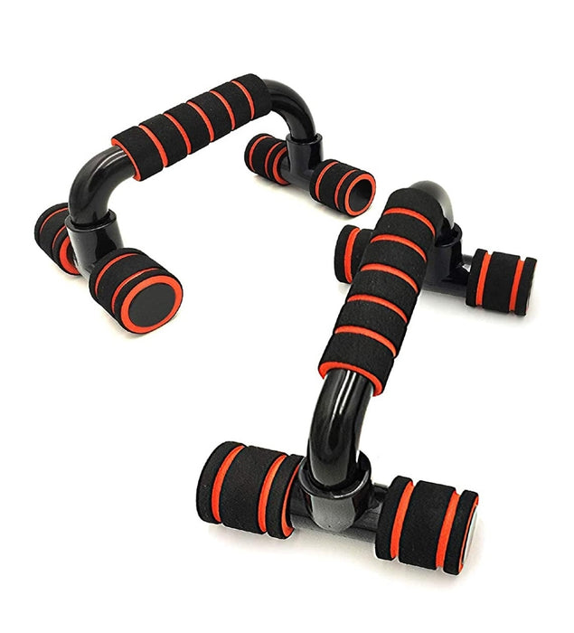Boldfit Push Up Bar Stand For Gym & Home Exercise, Dips/Push Up Stand For Men & Women. Useful In Chest & Arm Workout. (Orange Color), Pastic