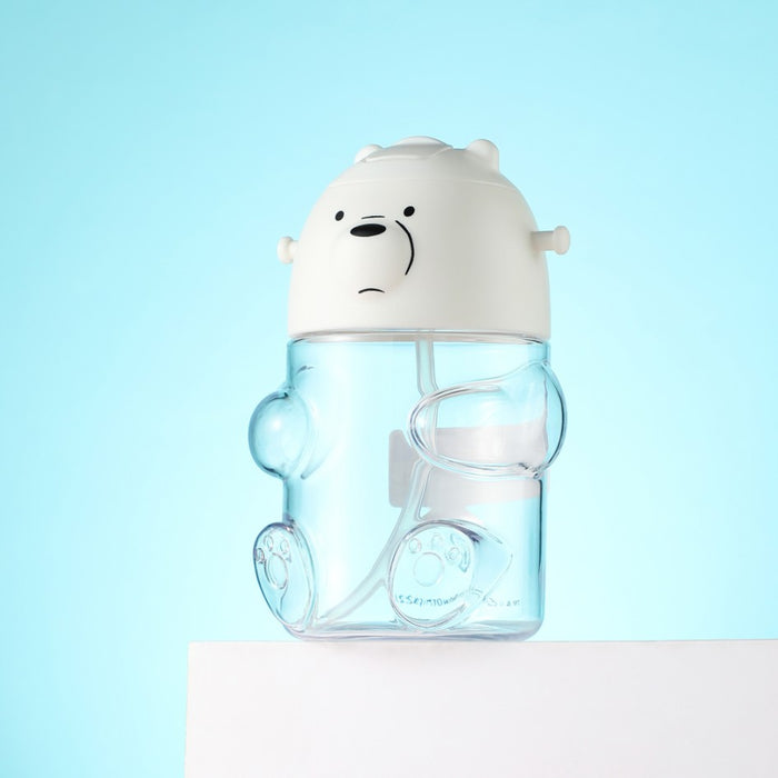 Miniso We Bare Bears Collection 5.0 Plastic Water Bottle (600mL)(Ice Bear)