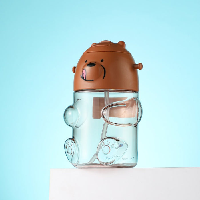 Miniso We Bare Bears Collection 5.0 Plastic Water Bottle (600mL)(Grizz)