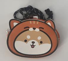 Miniso Animal Cosplay Day Detachable Coin Purse with Lanyard(Orange)