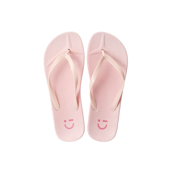 Miniso colorful summer women flip flop light pink
