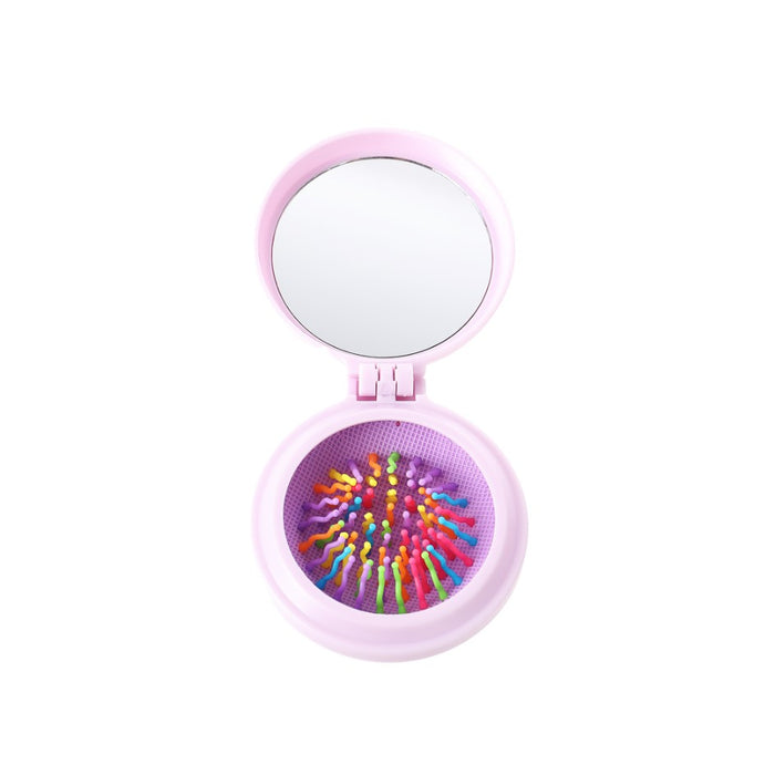 Miniso Lolita Tea Party Collection Hair Brush with Mirror Purple