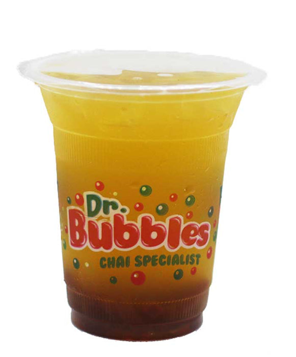 Dr. Bubbles Bubble Tea Large Cup - Peach