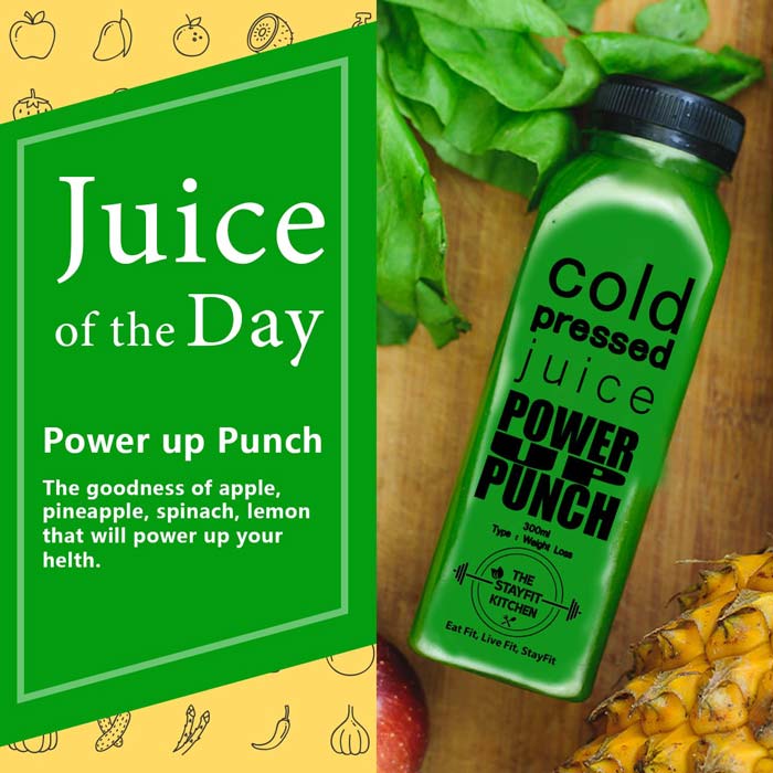 The Stayfit Kitchen Cold Pressed Juice Power up Punch