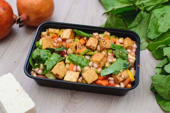 The Stayfit Kitchen Tofu Veggie Salad