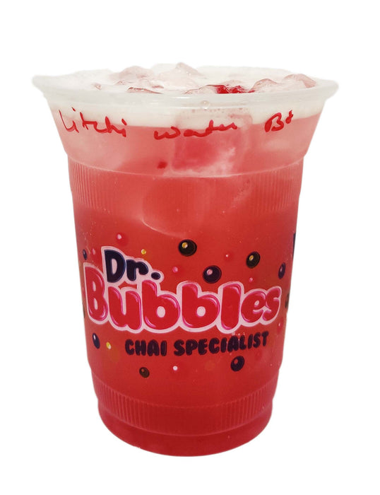 Dr. Bubbles Bubble Tea Large Cup - Litchi Watermelon