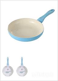 MINISO Colored Ceramic Frying Pan 28cm (BLUE)