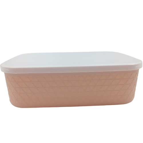 Miniso Morandi Color Series Storage Box with Lid (Pink)