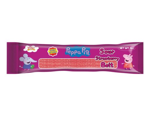 Fini Peppa Pig Sour Strawberry Belt - 16grams