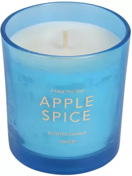 Miniso Fabulous Day Scented Candle (apple Spice, Blue)