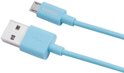 Miniso 1m Micro USB Cable  (Compatible with Android, Blue)